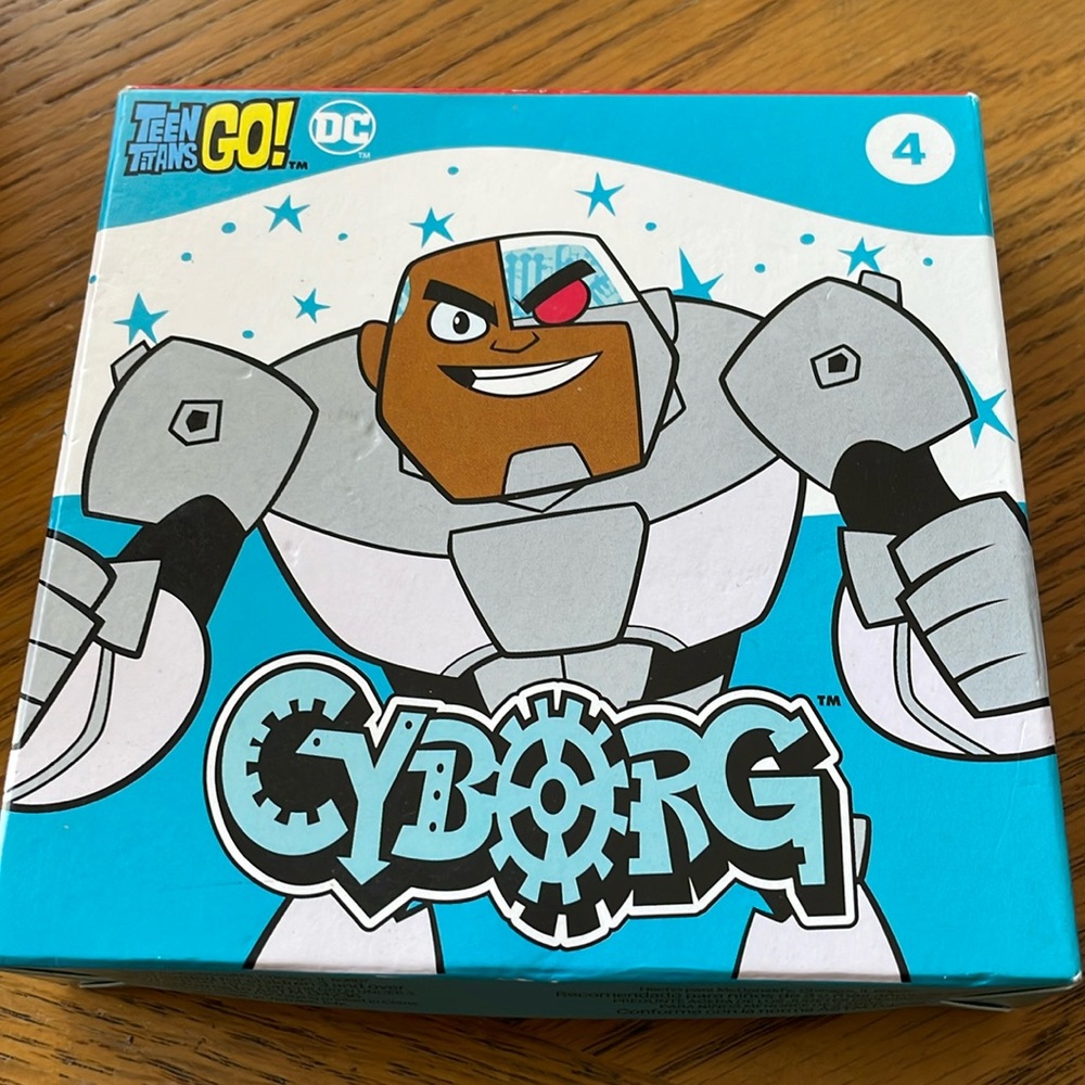 McDonald's Happy Meal Toy #4 DC Teen Titans Go Cyborg Activity Sheet NEW